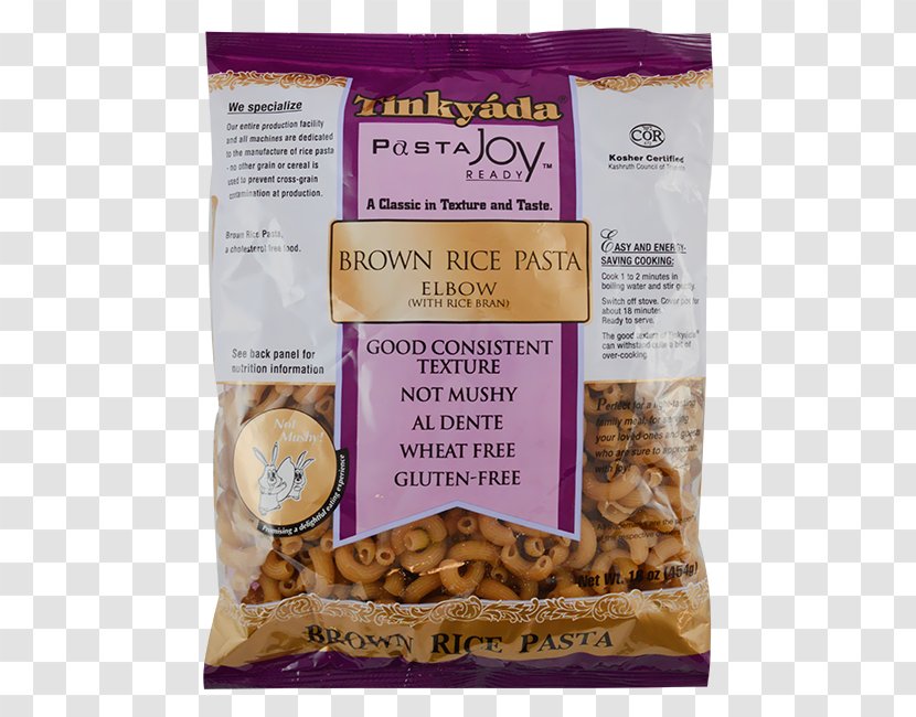 Pasta Fusilli Food Directions Inc Macaroni Brown Rice - Gram - Sack Transparent PNG