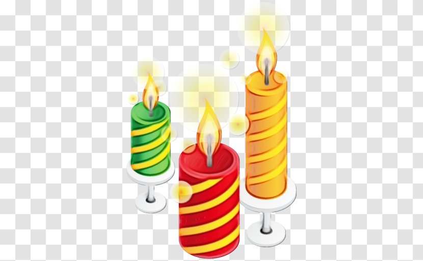 Cartoon Birthday Cake - Candle - Flameless Event Transparent PNG
