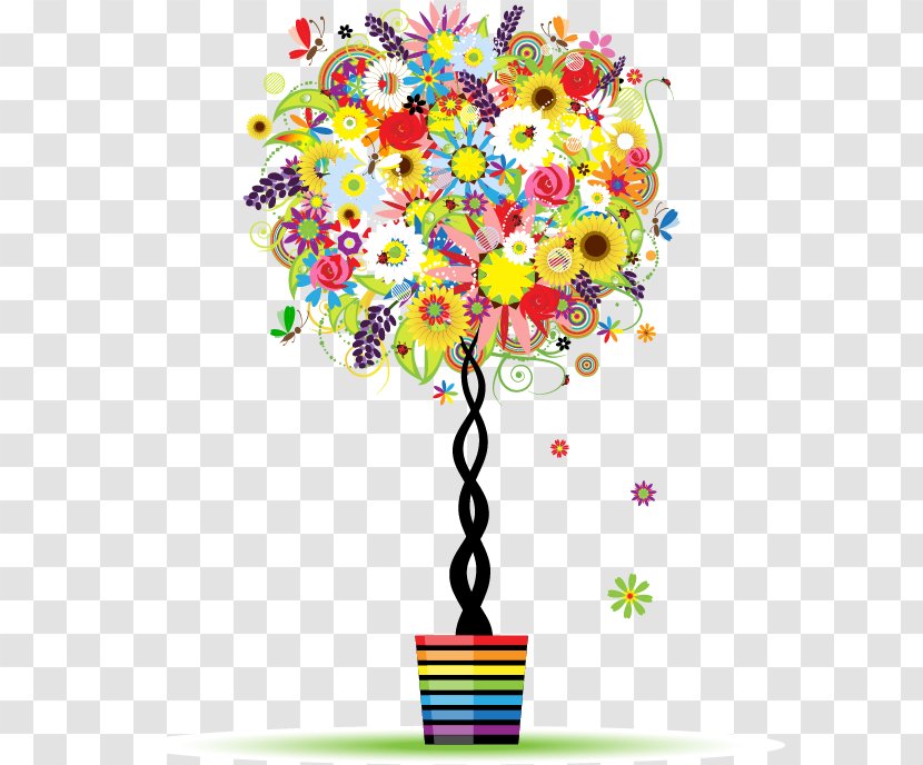 Tree Stock Photography Royalty-free Clip Art - Petal - Vector Trends Trees Transparent PNG