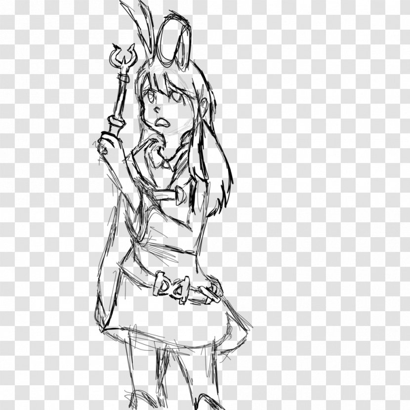 Drawing Line Art Finger Sketch - Hand - Little Witch Academia Transparent PNG