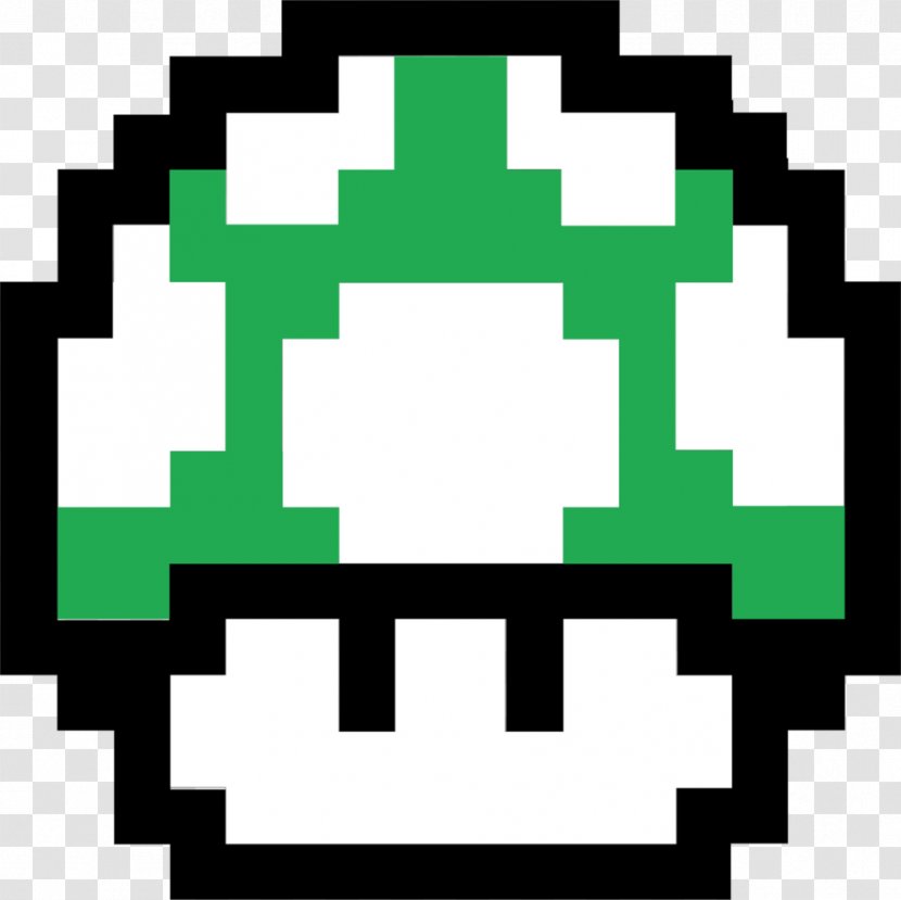 Super Mario Bros. 3 1-up - Green - 8 BIT Transparent PNG