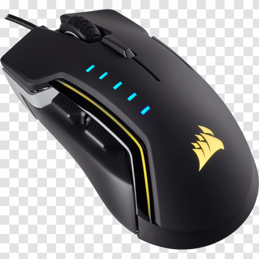 Computer Mouse Keyboard Corsair GLAIVE RGB Gaming Glaive Color Model - Components Transparent PNG