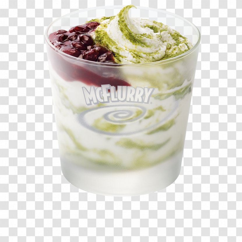 McFlurry Matcha Hamburger Ice Cream Flavor Transparent PNG