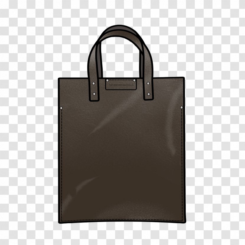 Tote Bag Leather Product Design - Shoulder - Black Zipper Portfolio Transparent PNG