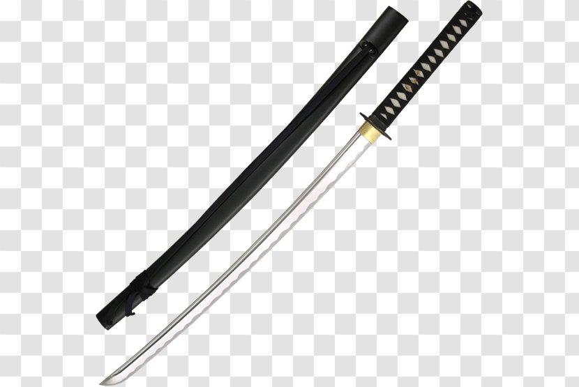 Katana Wakizashi Japanese Sword Weapon - Cold Steel Transparent PNG