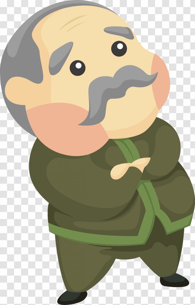 Euclidean Vector Illustration - Nose - Walking Old Man Transparent PNG