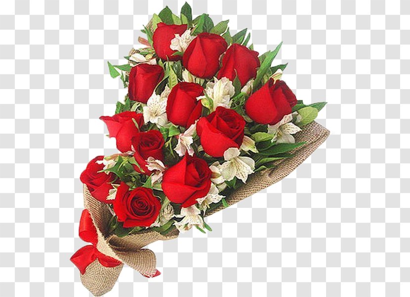 Flower Bouquet Rose Gift Cut Flowers - Arrangement Transparent PNG