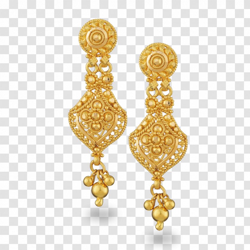 Earring Pearl Jewellery Kundan Gold - Filigree Transparent PNG