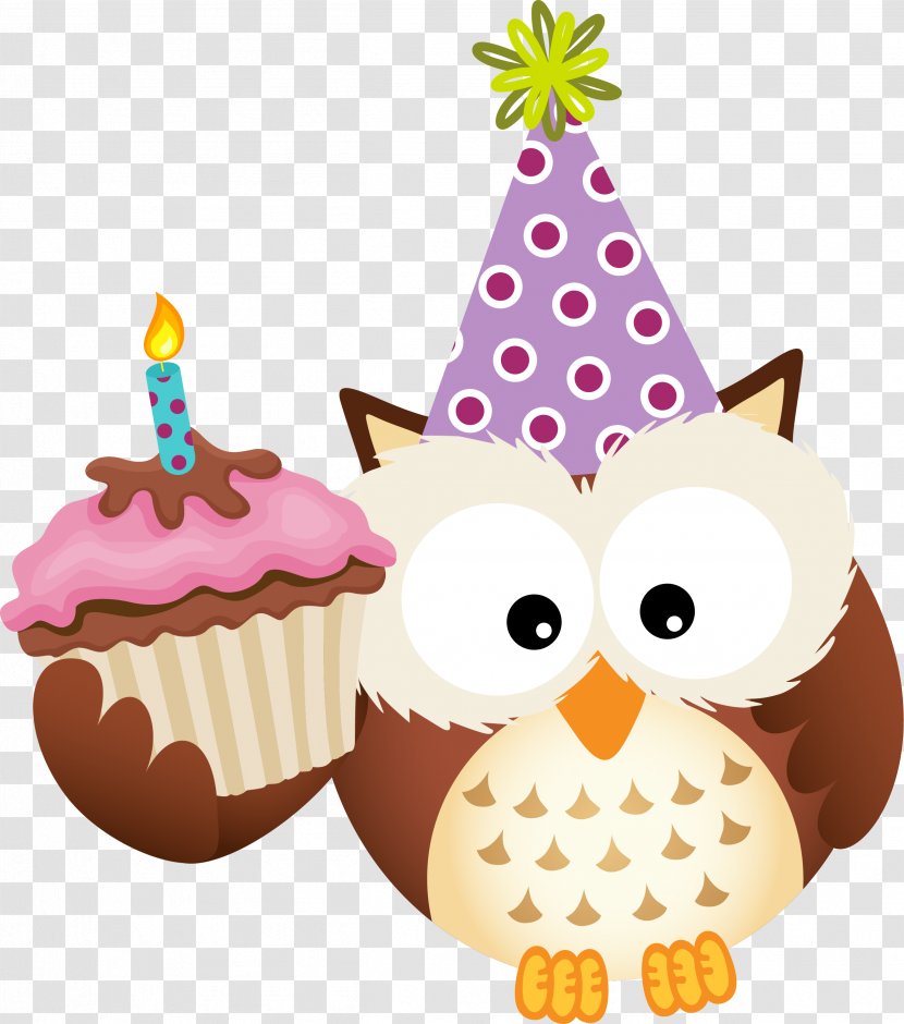 Owl Birthday Clip Art - Photography - Cartoon Brown Transparent PNG