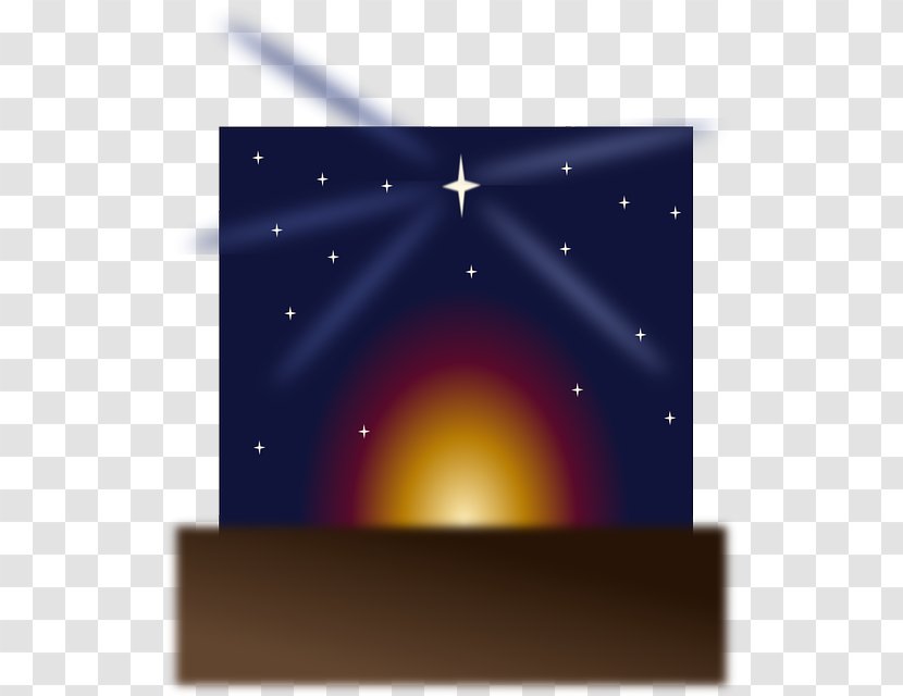 Sunrise Christmas Star Of Bethlehem Night Transparent PNG