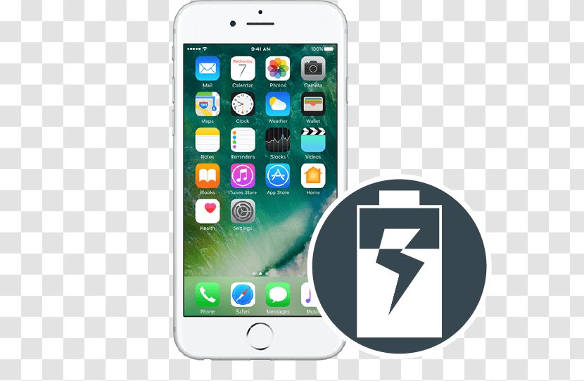 Apple IPhone 7 Plus 6s Smartphone - Portable Communications Device - Iphone Battery Transparent PNG