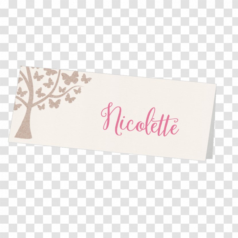 Place Cards Name Tag Party Ja-Hochzeitsshop Text - Pink - Ling Transparent PNG