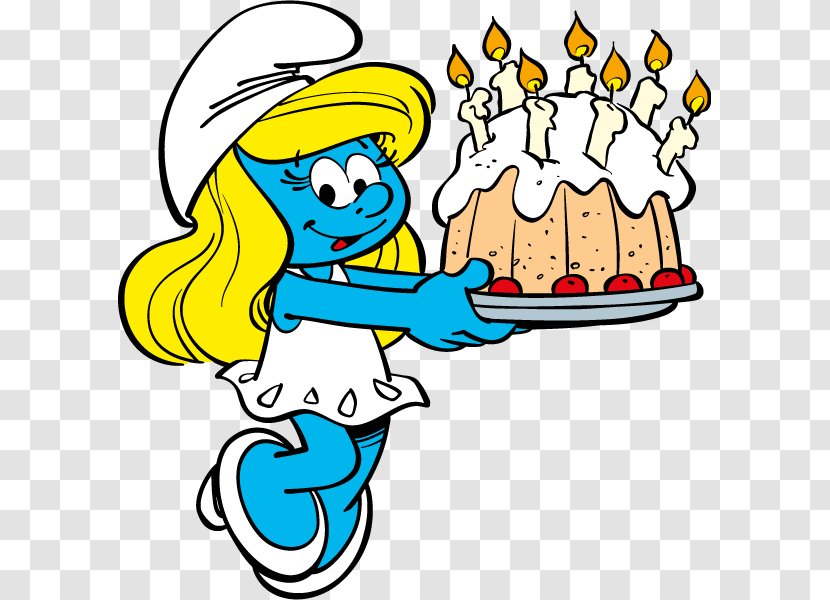 Smurfette Birthday The Smurfs De Smurfen Greeting & Note Cards Transparent PNG
