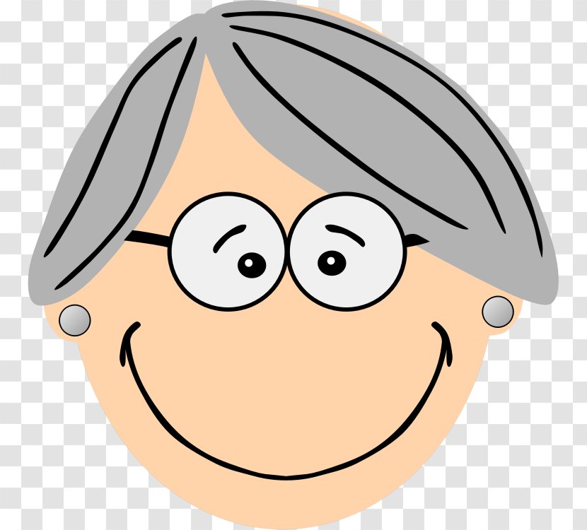 Cartoon Face Clip Art - Nose - Grandpa Transparent PNG