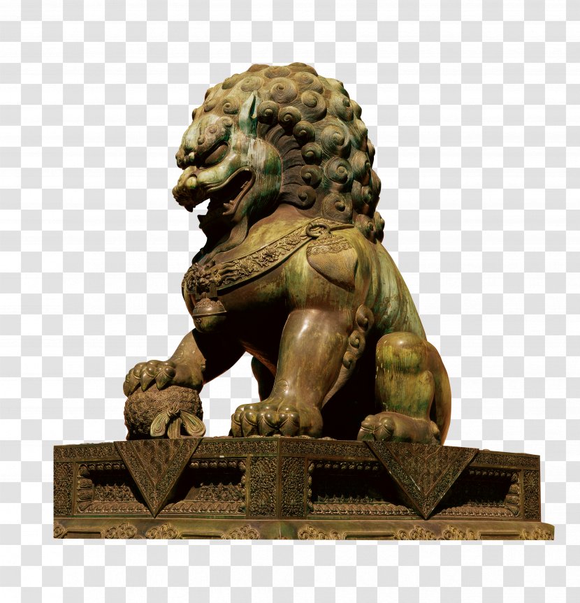 Lion Euclidean Vector - Bronze Sculpture - Lions Transparent PNG