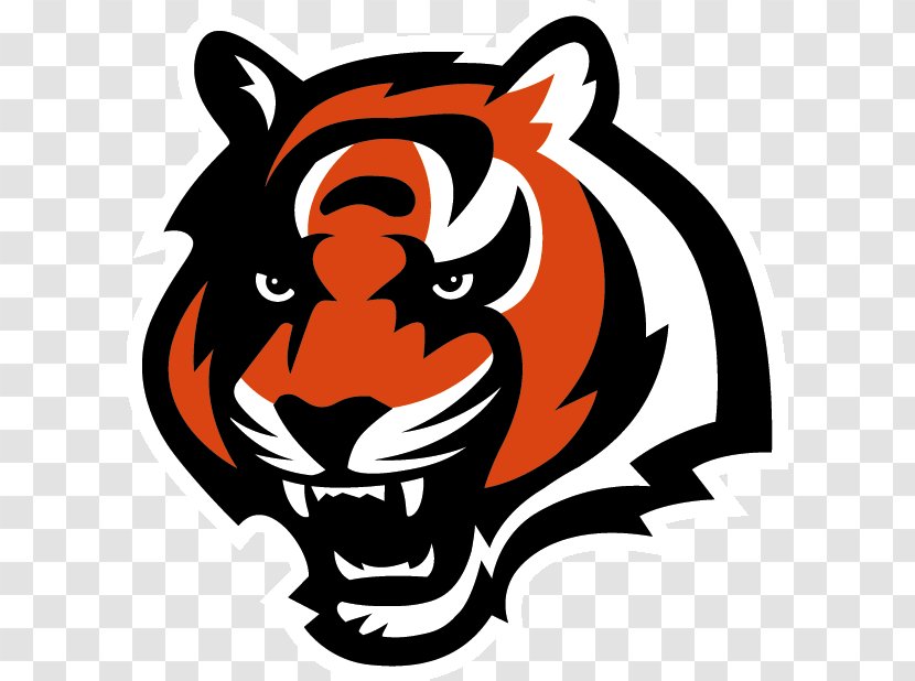 Cincinnati Bengals NFL Reds American Football Bengal Tiger - Head Transparent PNG