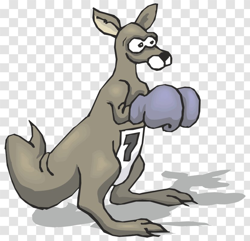 Boxing Kangaroo Glove Red - Fictional Character Transparent PNG