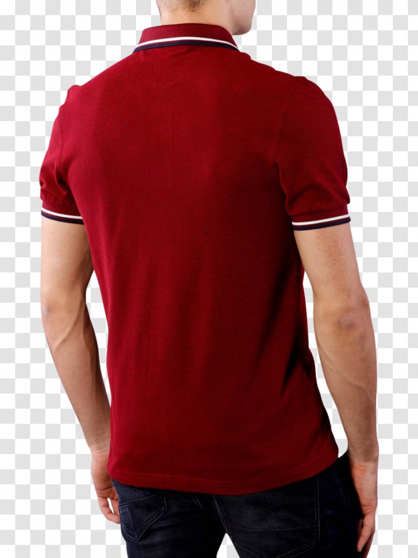 Polo Shirt T-shirt Tennis Shoulder Maroon Transparent PNG