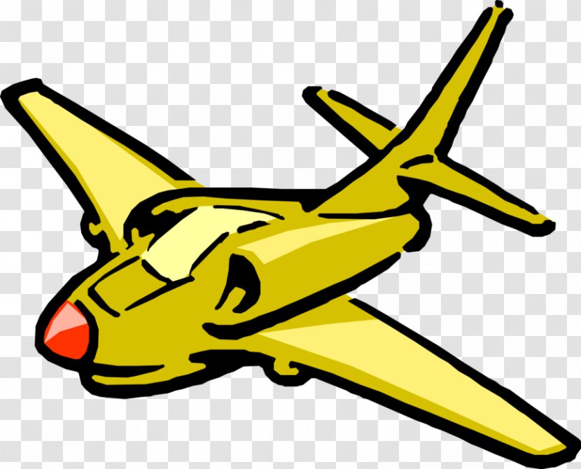 Clip Art Airplane Drawing Jet Aircraft - Royaltyfree - Fixed Wing Transparent PNG