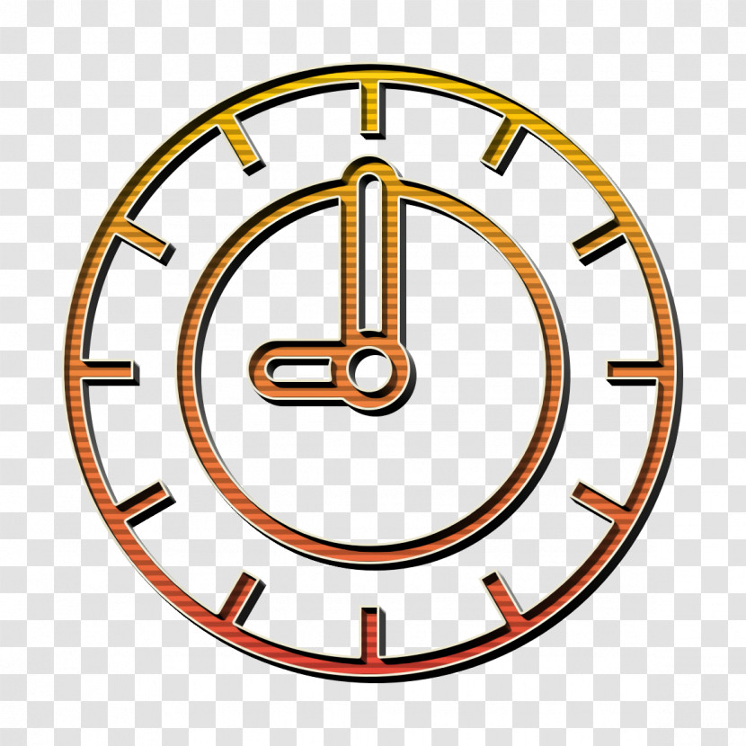 Office Stationery Icon Clock Icon Transparent PNG