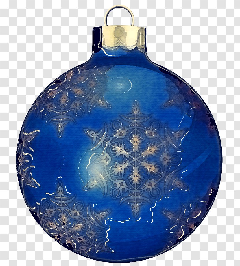 Christmas Ornament - Water Bottle Electric Blue Transparent PNG