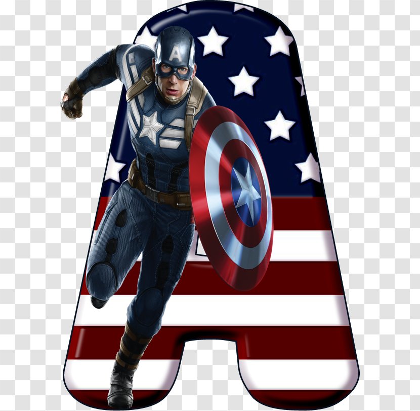 Captain America Black Widow Alphabet Iron Man Letter - Superhero Transparent PNG