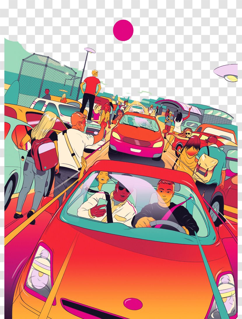 Car Pile Site - Fictional Character - Illustration Transparent PNG