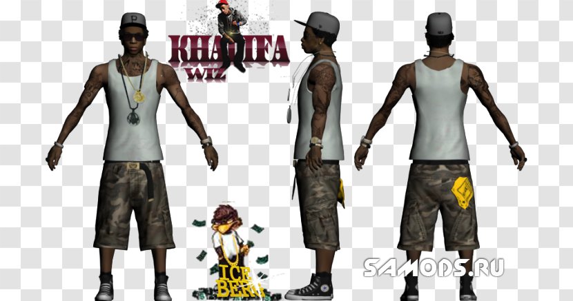 Grand Theft Auto: San Andreas Multiplayer Auto V III Minecraft - Watercolor - Wiz Khalifa Transparent PNG