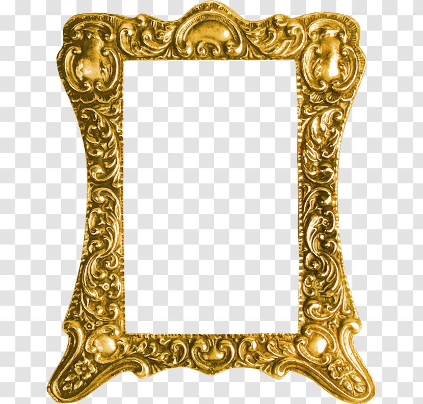 Picture Frames Gold - Decorative Arts Transparent PNG