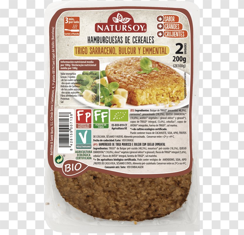 Veggie Burger Vegetarian Cuisine Hamburger Emmental Cheese Buckwheat - Vegetable - Wheat Transparent PNG