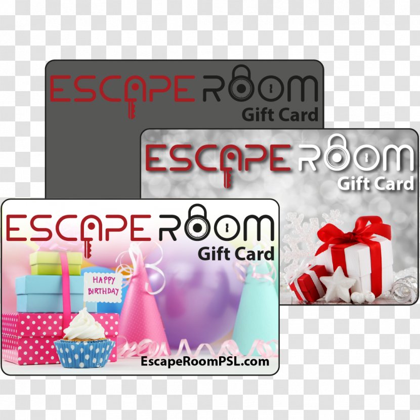 Escape Room PSL Gift Card Puzzle - Trademark - Vouchers Transparent PNG