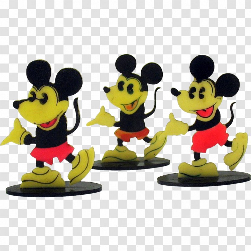 Figurine Cartoon Toy - Yellow - Mickey Mouse Transparent PNG
