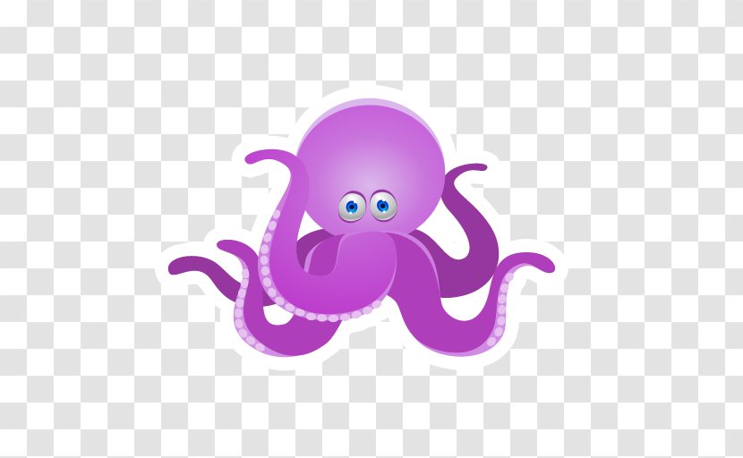 Octopus Mulberry Clip Art - Cartoon - Purple Transparent PNG