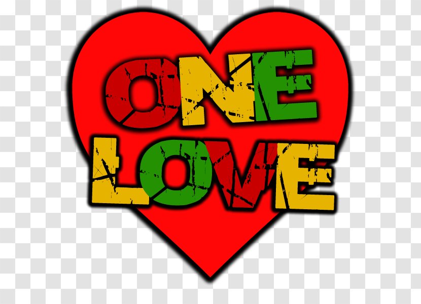 Rastafari One Love/People Get Ready Heart - Silhouette - Reggae Transparent PNG