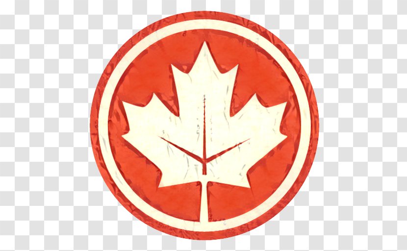 Canada Maple Leaf - Big - Emblem Carmine Transparent PNG