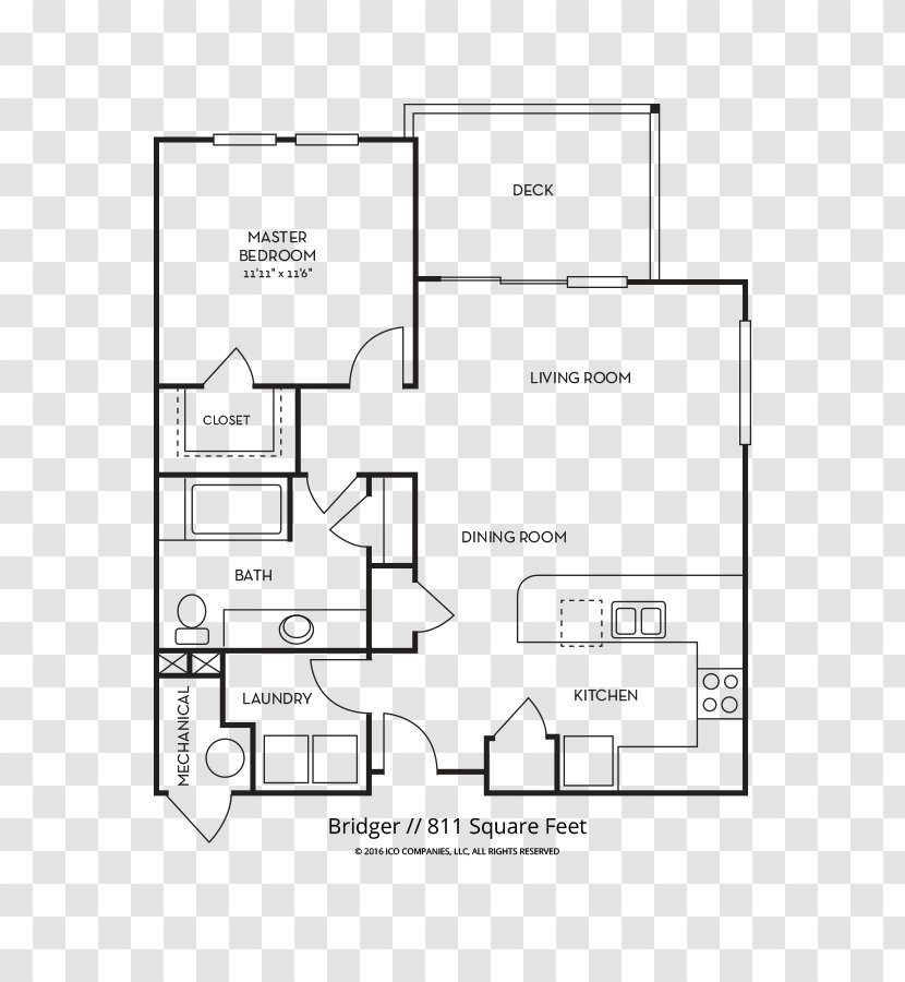 Floor Plan ICO District Apartment House Home - Tree Transparent PNG