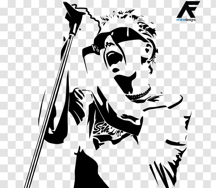 Stencil Drawing The Offspring Art Musician - Design Transparent PNG