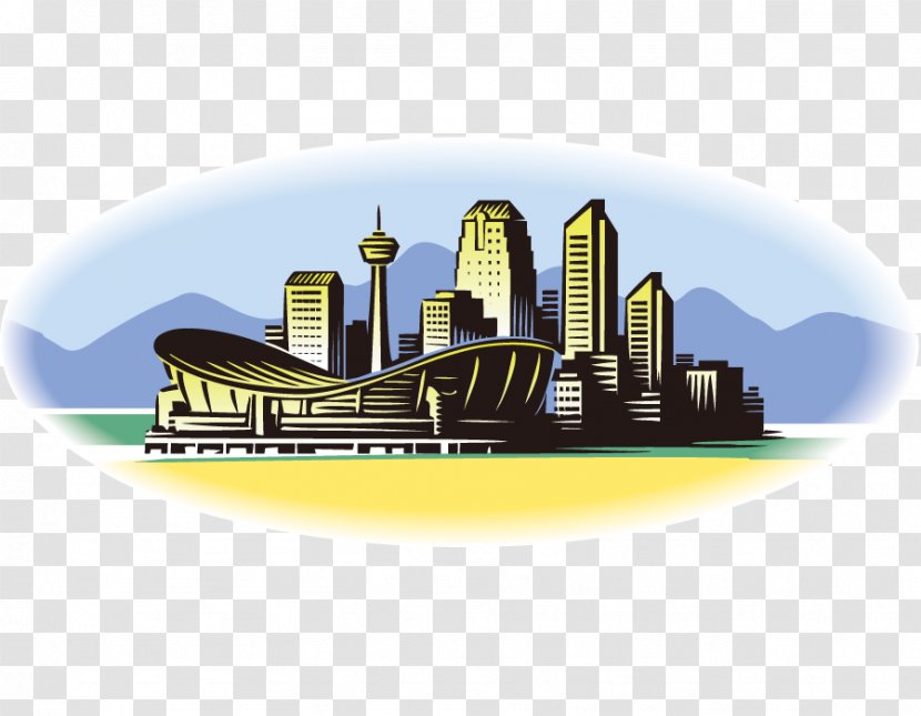 Dartmouth Calgary Herald Architecture - Brand - Vector Cartoon City Buildings Transparent PNG