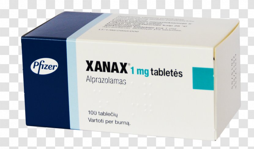 Alprazolam Pharmaceutical Drug Pharmacy Bromazepam - Carton - Tablet Transparent PNG
