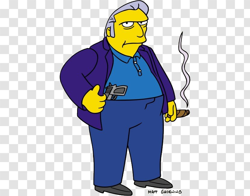 Fat Tony Homer Simpson Bart Maggie Marge - Character - The Simpsons Transparent Background Transparent PNG