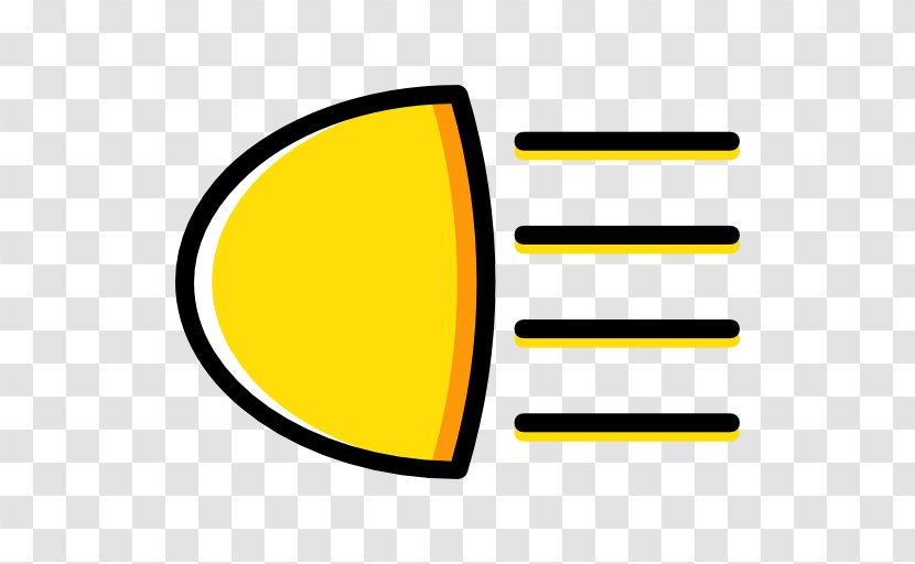 Automotive Lighting Area Brand - Yellow - Car Lights Transparent PNG