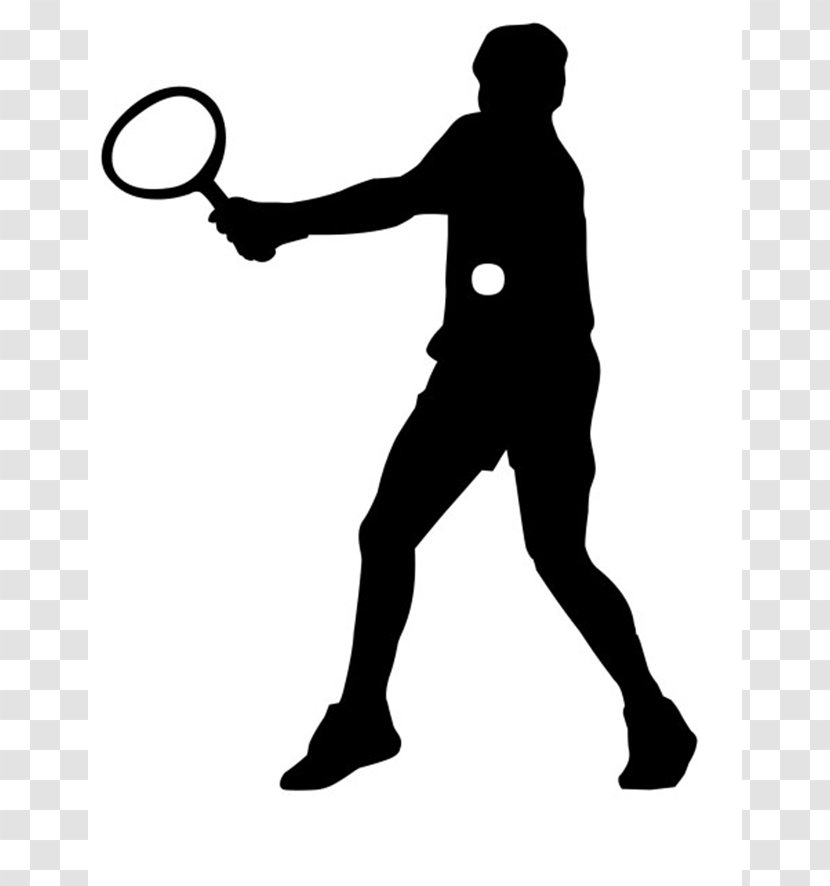 Silhouette Sport Tennis Clip Art - Football - Sports Cliparts Transparent PNG