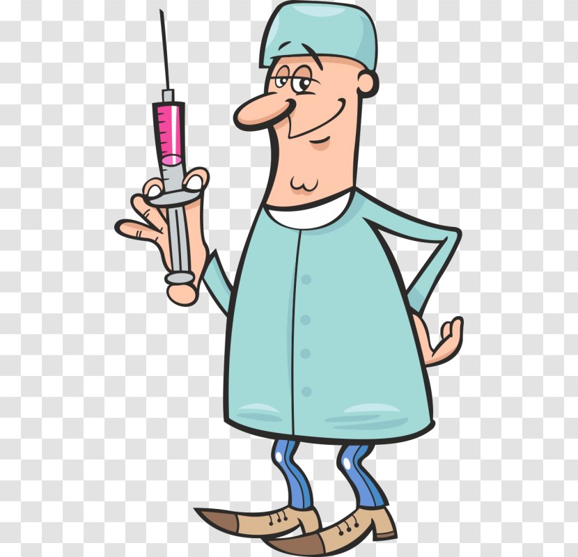 Syringe Cartoon Physician - Standing Transparent PNG