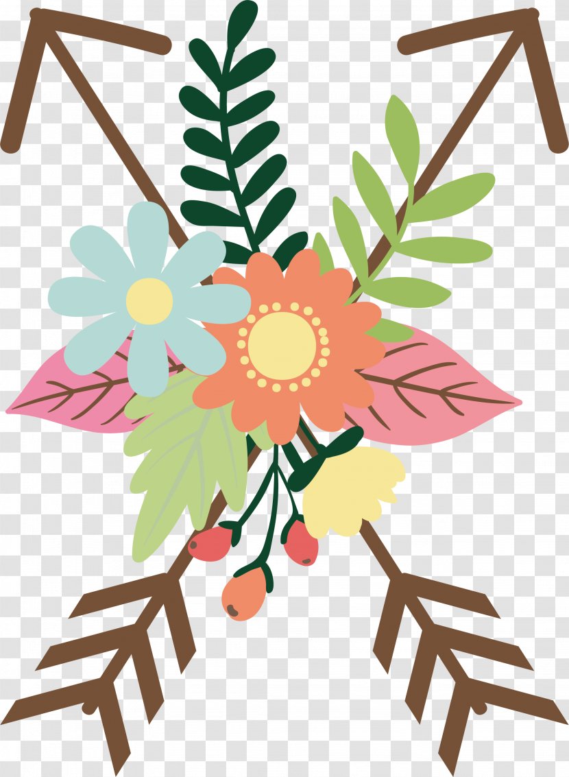 Floral Design Arrow Flower - Art - Color Bouquet Transparent PNG