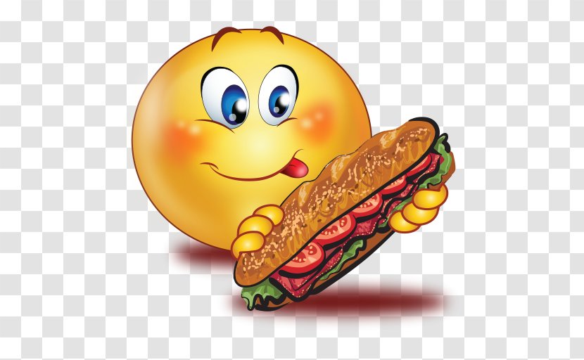 Submarine Sandwich Emoji Eating Food Emoticon - Wine Transparent PNG