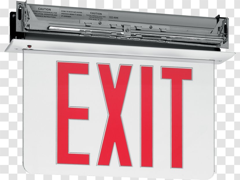 Exit Sign Emergency Lighting Light-emitting Diode - Ups - 20 Transparent PNG