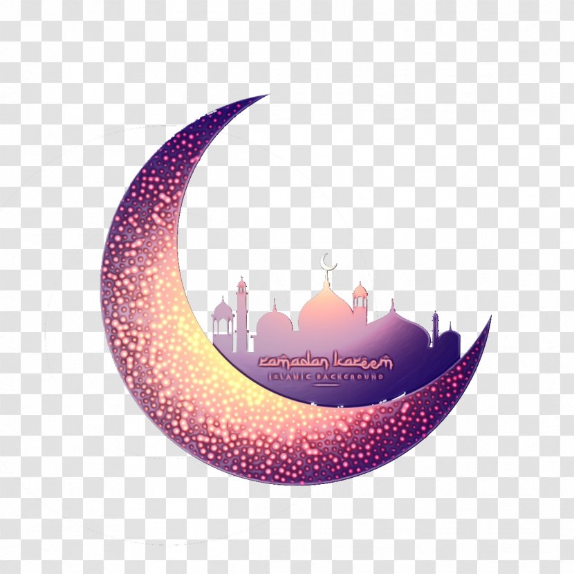 Ramadan Mosque Quran Image - Purple - Glitter Transparent PNG