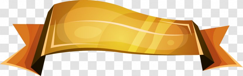 Ribbon Download Computer File - Arc - Hand Painted Golden Scroll Transparent PNG