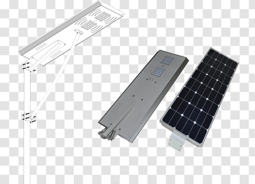 LED Street Light Battery Charger Solar Light-emitting Diode - Fixture Transparent PNG
