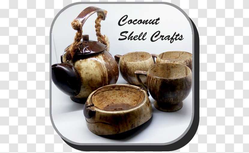 Brass Broidered Coconut Shell Craft Of Kerala Android Application Package Drawing Ideas Handicraft - Handicrafts Made From Leaves Transparent PNG